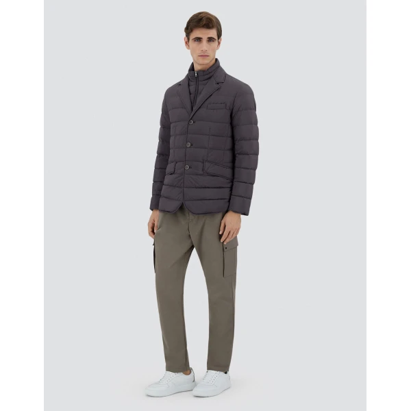 Herno La Giacca Padded Blazer in Anthracite | Men's Jackets | Coveti