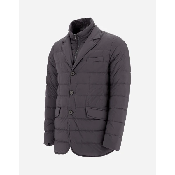 Herno La Giacca Padded Blazer in Anthracite | Men's Jackets | Coveti