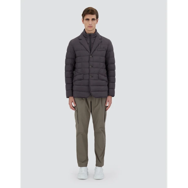 Herno La Giacca Padded Blazer in Anthracite | Men's Jackets | Coveti