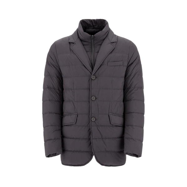 Herno La Giacca Padded Blazer in Anthracite | Men's Jackets | Coveti
