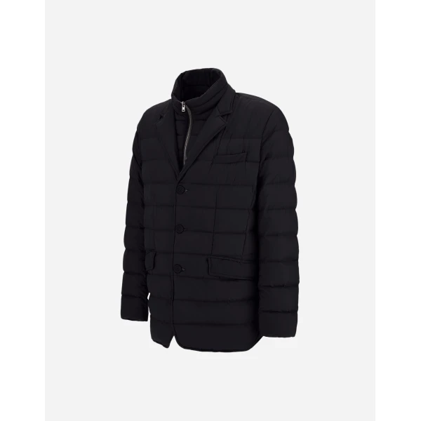 Herno La Giacca Padded Blazer in Black | Men's Jackets | Coveti