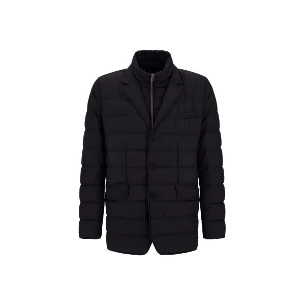 Herno La Giacca Padded Blazer in Black | Men's Jackets | Coveti