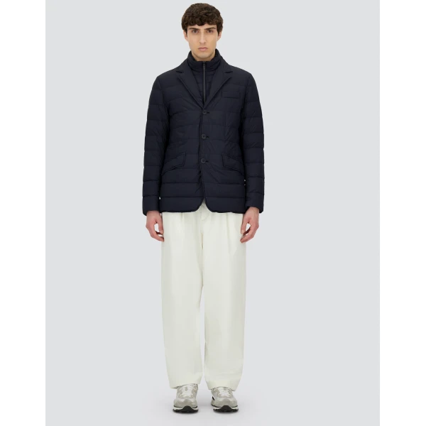Herno La Giacca Padded Blazer in Blue | Men's Jackets | Coveti