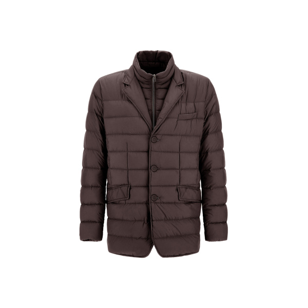 Herno La Giacca Padded Blazer in Dark Brown | Men's Jackets | Coveti