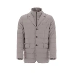 Herno La Giacca Padded Blazer in Light Grey | Men's Jackets | Coveti