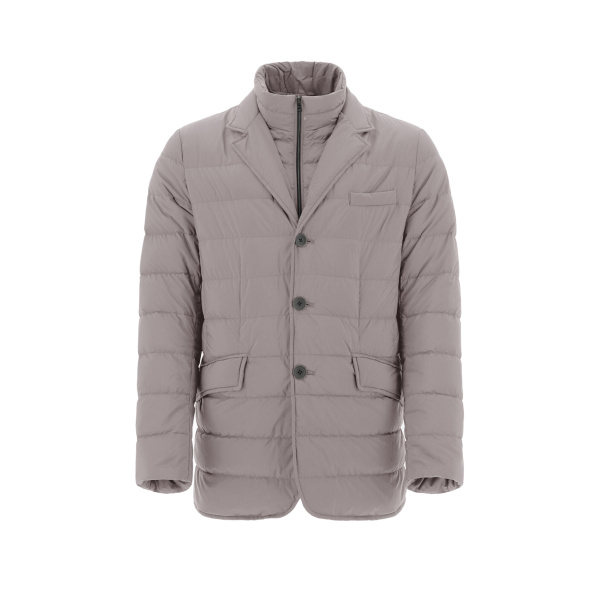 Herno La Giacca Padded Blazer in Light Grey | Men's Jackets | Coveti
