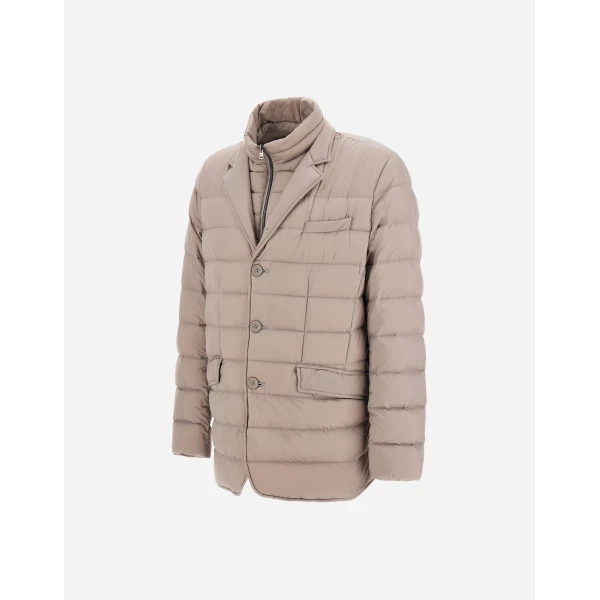 Herno La Giacca Padded Blazer in Light Taupe | Men's Jackets | Coveti