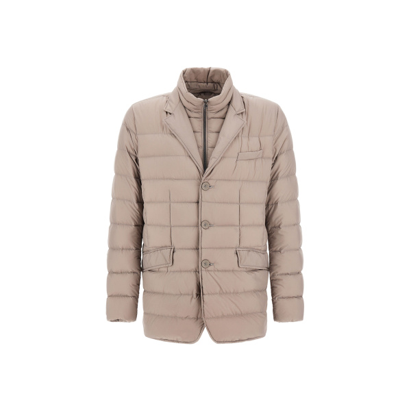 Herno La Giacca Padded Blazer in Light Taupe | Men's Jackets | Coveti