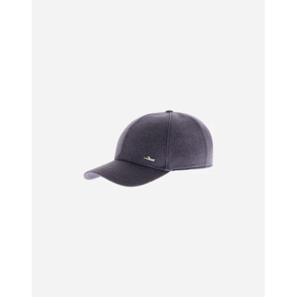 Herno Light Blue Resort Baseball Cap in Cashmere and Silk | Men's Hats | Coveti