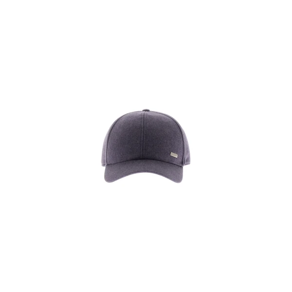 Light Blue Resort Baseball Cap in Cashmere and Silk