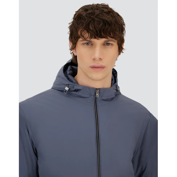 Herno Light Blue Resort Jacket in 4-Way Stretch Nylon | Men's Jackets | Coveti