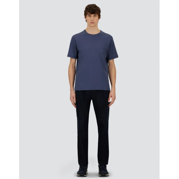 Herno Light Blue Resort T-Shirt in Lightweight Cotton Jersey and Stretch Nylon | Men's T-Shirts and Polos | Coveti