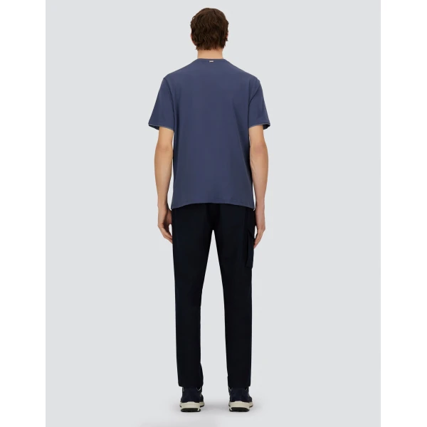 Herno Light Blue Resort T-Shirt in Lightweight Cotton Jersey and Stretch Nylon | Men's T-Shirts and Polos | Coveti