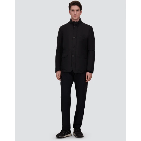 Herno Light Comfort Stretch Woven Cargo Trousers in Black | Men's Trousers | Coveti