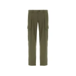 Herno Light Comfort Stretch Woven Cargo Trousers in Green | Men's Trousers | Coveti
