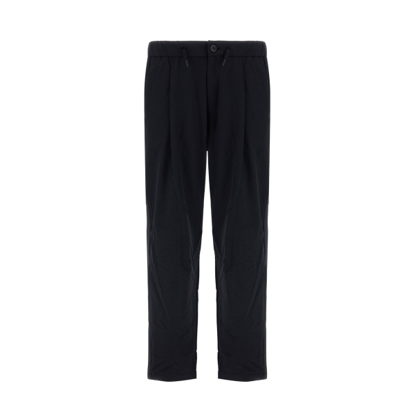 Herno Light Comfort Stretch Woven Trousers in Black | Men's Trousers | Coveti