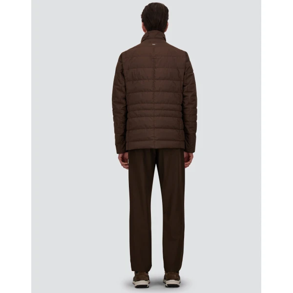 Herno Light Comfort Stretch Woven Trousers in Brown | Men's Trousers | Coveti
