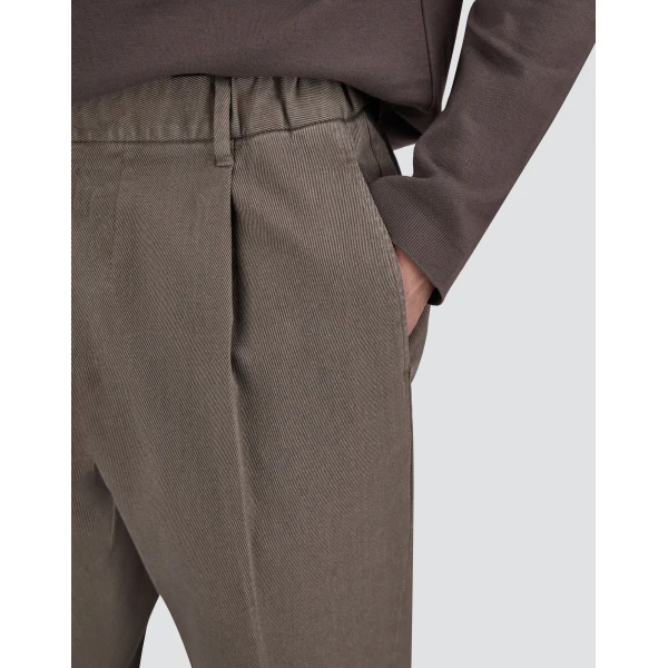 Herno Light Grey Trousers in Stretch Cotton | Men's Trousers | Coveti