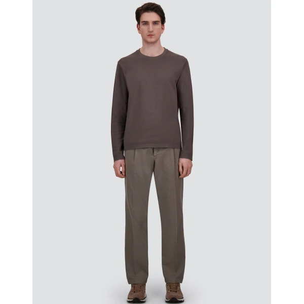 Herno Light Grey Trousers in Stretch Cotton | Men's Trousers | Coveti