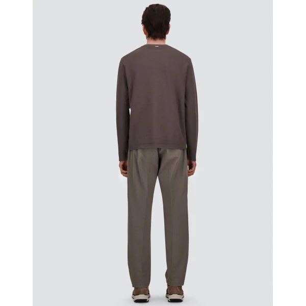 Herno Light Grey Trousers in Stretch Cotton | Men's Trousers | Coveti