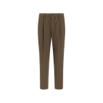 Herno Light Military Trousers in Cotton-Effect Stretch Fabric | Men's Trousers | Coveti