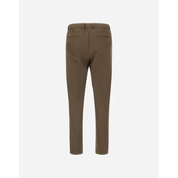 Herno Light Military Trousers in Cotton-Effect Stretch Fabric | Men's Trousers | Coveti
