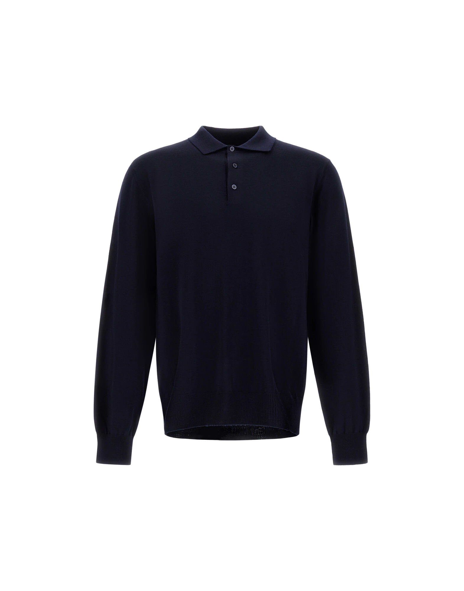 Herno Merino Wool Polo Shirt in Dark Blue Herno Merino Wool Polo Shirt in Dark Blue | Men's T-Shirts and Polos | Coveti