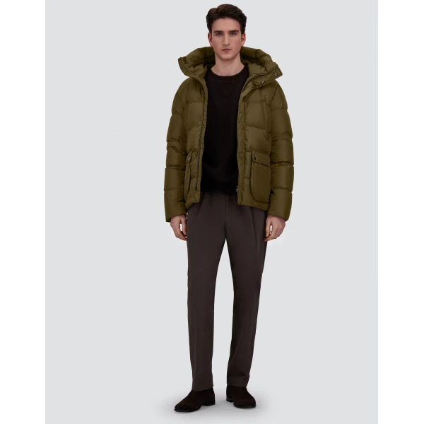 Herno Military Bomber Jacket in Nylon Chamonix | Men's Jackets | Coveti