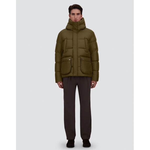 Herno Military Bomber Jacket in Nylon Chamonix | Men's Jackets | Coveti