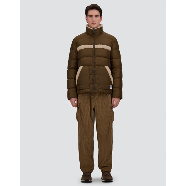 Herno Military Jacket in Nylon Chamonix and Sherpa | Men's Jackets | Coveti