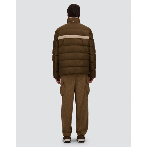 Herno Military Jacket in Nylon Chamonix and Sherpa | Men's Jackets | Coveti