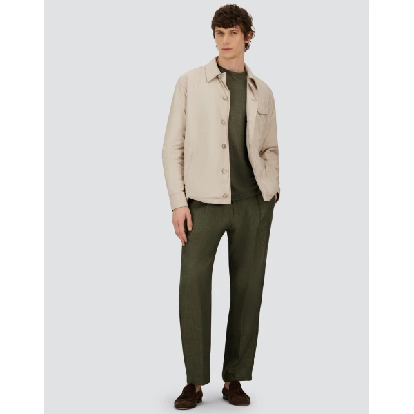 Herno Military Resort T-Shirt in Linen Jersey | Men's T-Shirts and Polos | Coveti
