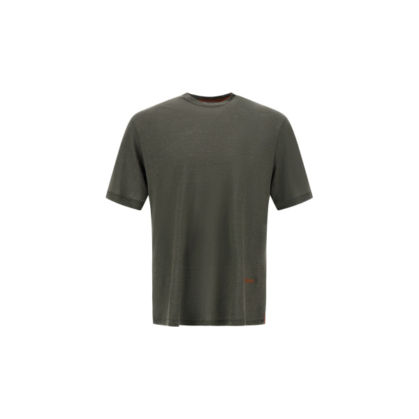 Herno Military Resort T-Shirt in Linen Jersey | Men's T-Shirts and Polos | Coveti