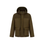 Herno Military Short Parka in Nylon Chamonix and Waxed Cotton Blend | Men's Coats | Coveti
