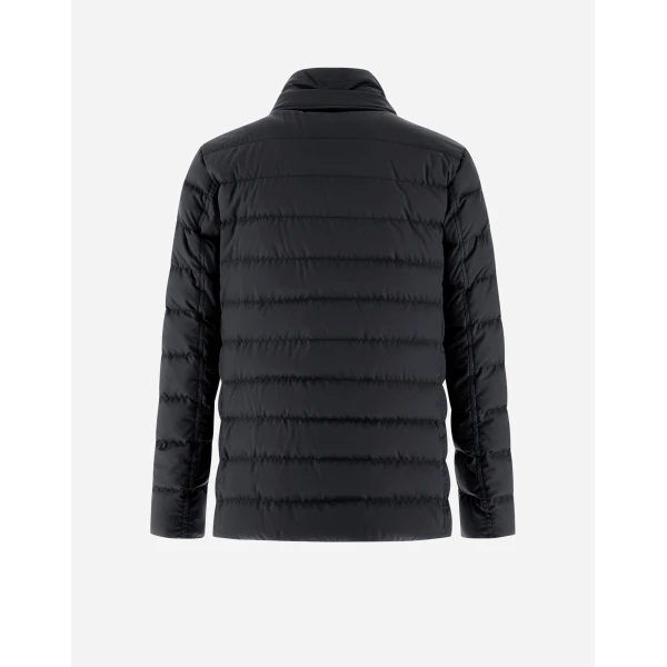 Herno Navy Blue Blazer in Arendelle and Monogram | Men's Jackets | Coveti
