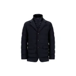 Herno Navy Blue Blazer in Cashmere, Silk and Nylon Ultralight | Men's Jackets | Coveti