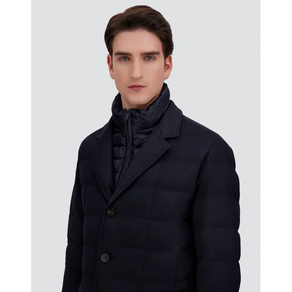 Herno Navy Blue Blazer in Cashmere, Silk and Nylon Ultralight | Men's Jackets | Coveti