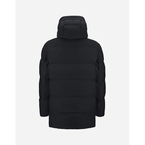 Herno Navy Blue Jacket in Cashmere, Silk and Nylon with Iridescent Effect | Men's Jackets | Coveti