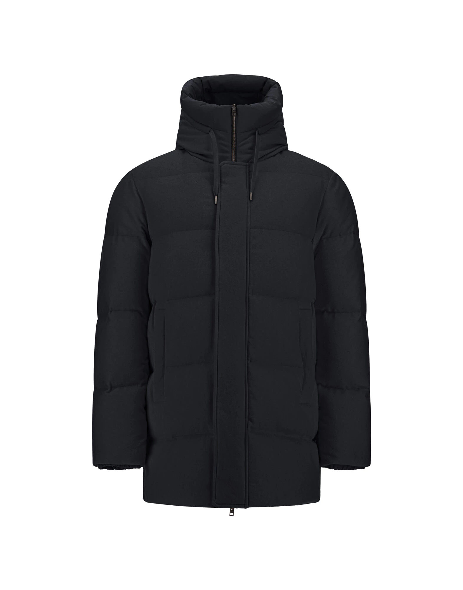 Herno Navy Blue Jacket in Cashmere, Silk and Nylon with Iridescent Effect Herno Navy Blue Jacket in Cashmere, Silk and Nylon with Iridescent Effect | Men's Jackets | Coveti