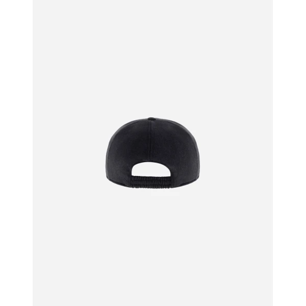 Herno Navy Blue Resort Baseball Cap in Cashmere and Silk | Men's Hats | Coveti
