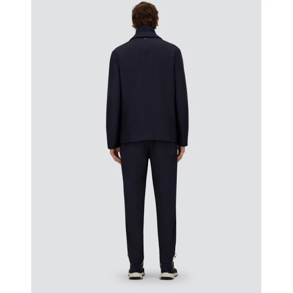 Herno Navy Blue Resort Blazer in Cashmere and Silk | Men's Jackets | Coveti