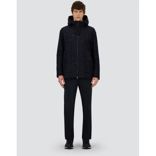 Herno Navy Blue Resort Trousers in Stretch Micromodal | Men's Trousers | Coveti