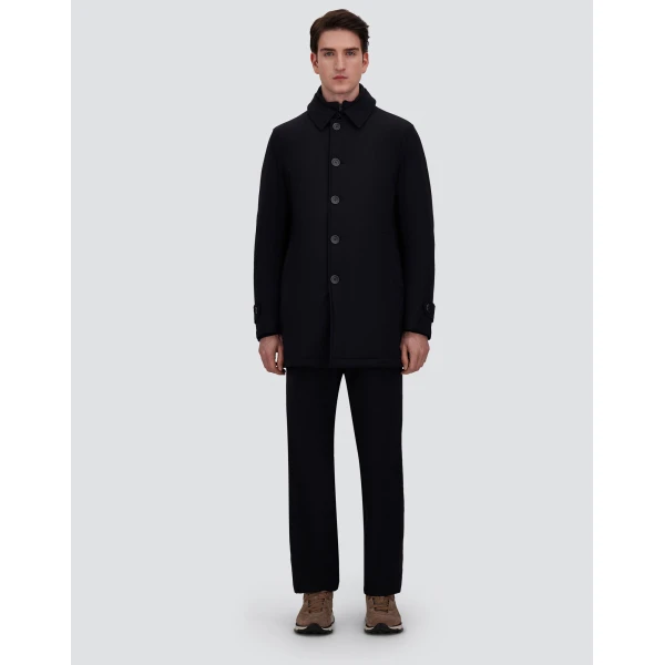 Herno Navy Blue Trench Coat in Washington | Men's Coats | Coveti