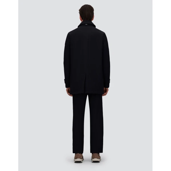 Herno Navy Blue Trench Coat in Washington | Men's Coats | Coveti