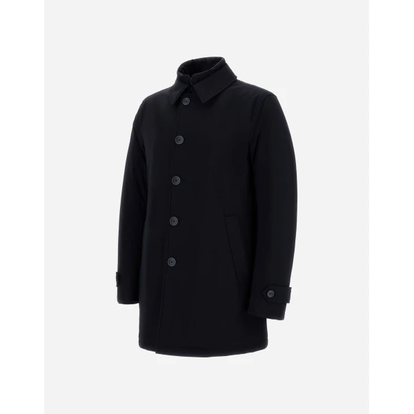 Herno Navy Blue Trench Coat in Washington | Men's Coats | Coveti