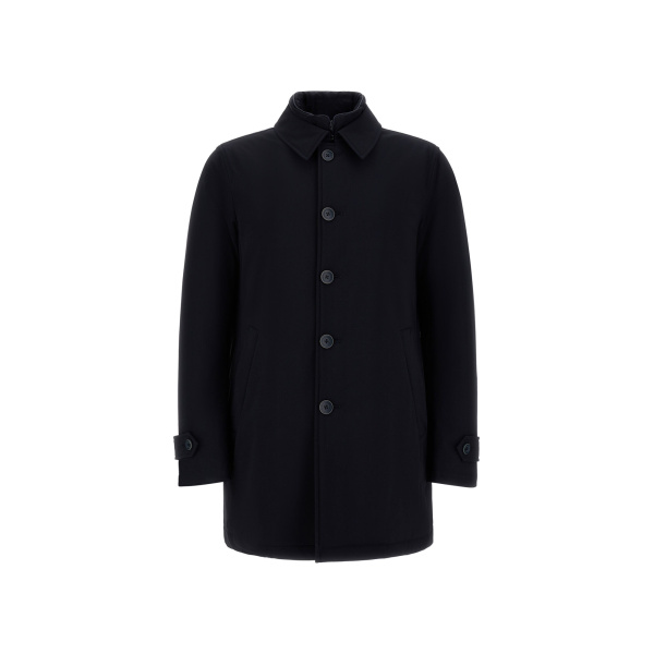 Herno Navy Blue Trench Coat in Washington | Men's Coats | Coveti