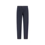 Herno Organic Cotton Denim Trousers in Navy Blue | Men's Jeans | Coveti