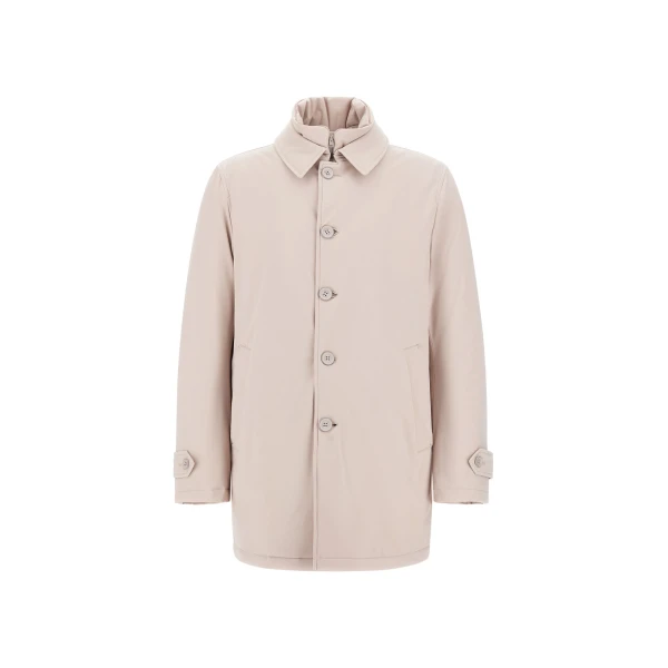 Herno Pearl Grey Trench Coat in Washington | Men's Coats | Coveti