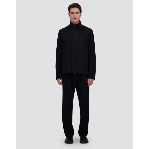 Herno Pure Cashmere Jacket in Dark Blue | Men's Jackets | Coveti