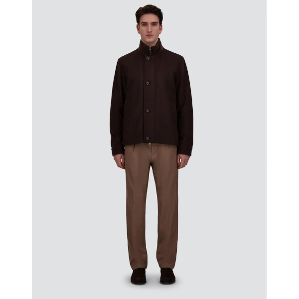 Herno Pure Cashmere Jacket in Dark Brown | Men's Jackets | Coveti